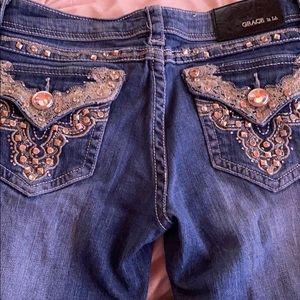 Lace pocket Grace in LA jeans